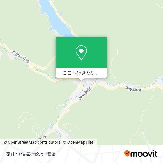 定山渓温泉西2地図