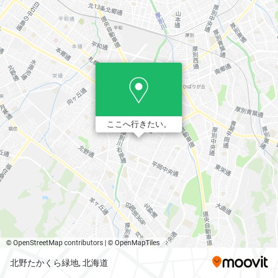 北野たかくら緑地地図