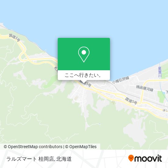 ラルズマート 桂岡店地図