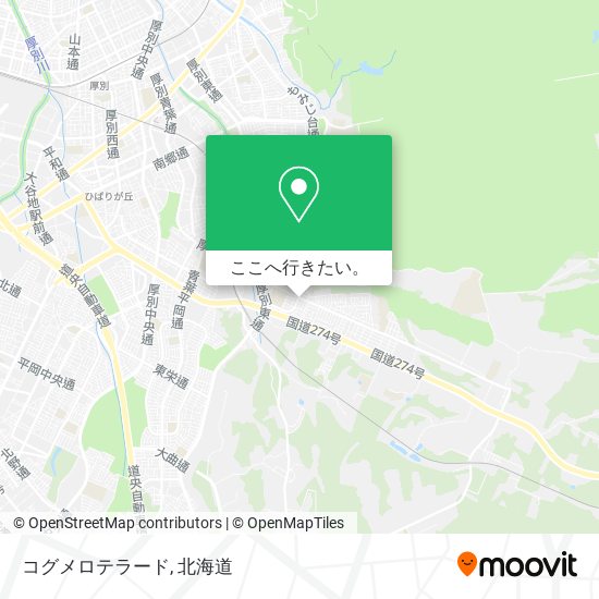 コグメロテラード地図