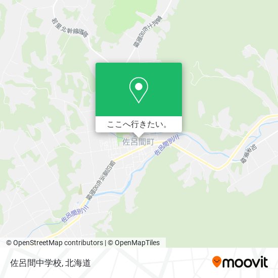 佐呂間中学校地図