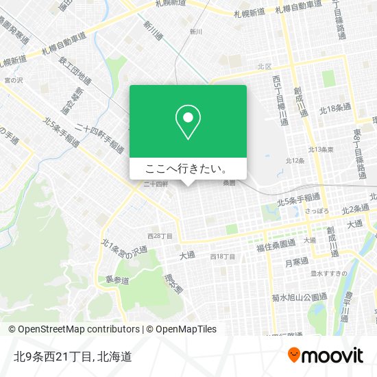 北9条西21丁目地図