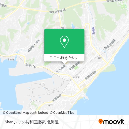 Shanシャン共和国建碑地図