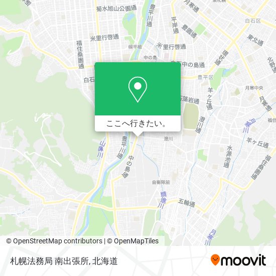 札幌法務局 南出張所地図