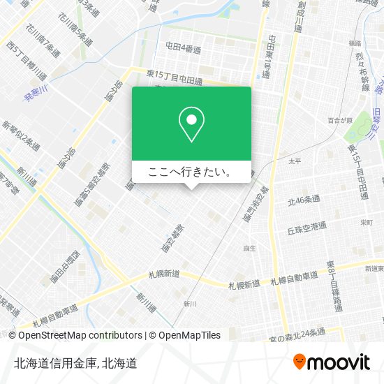 北海道信用金庫地図