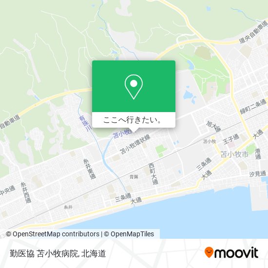 勤医協 苫小牧病院地図