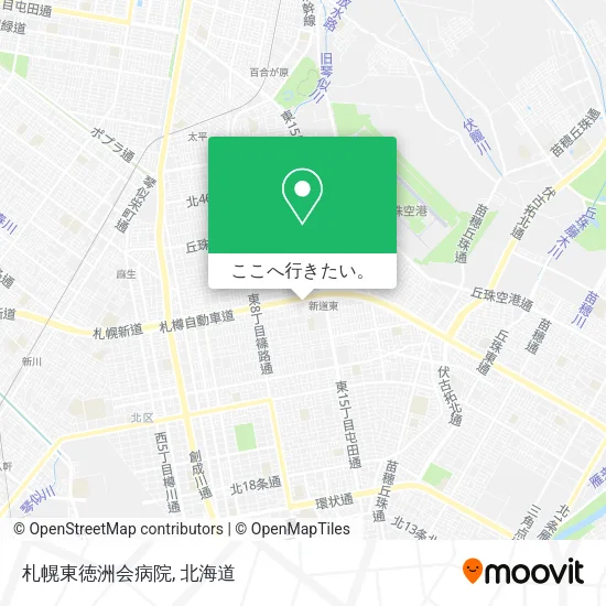 札幌東徳洲会病院地図