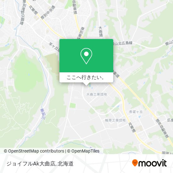 ジョイフルAk大曲店地図