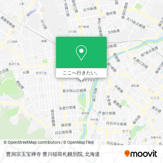 曹洞宗玉宝禅寺 豊川稲荷札幌別院地図