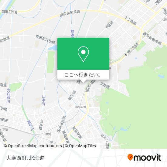 大麻西町地図