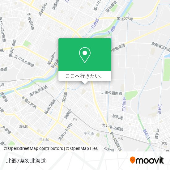 北郷7条3地図