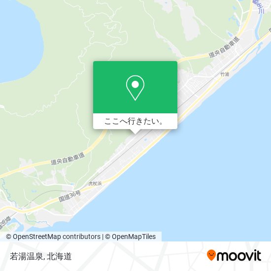 若湯温泉地図