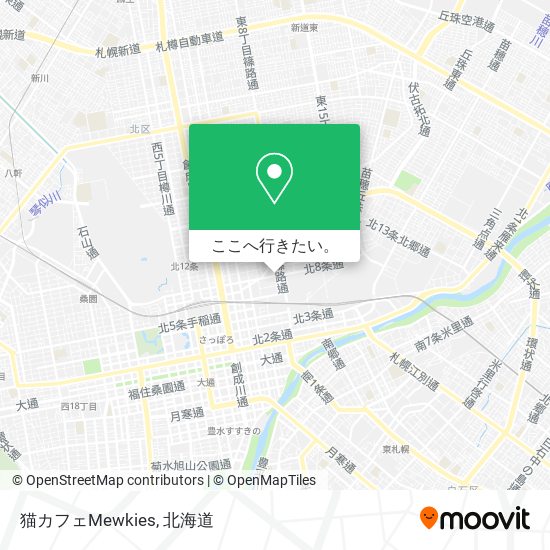 猫カフェMewkies地図