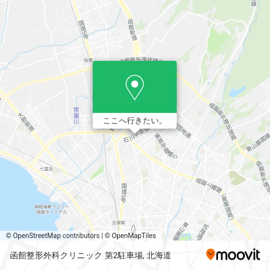 函館整形外科クリニック 第2駐車場地図