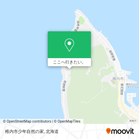 稚内市少年自然の家地図