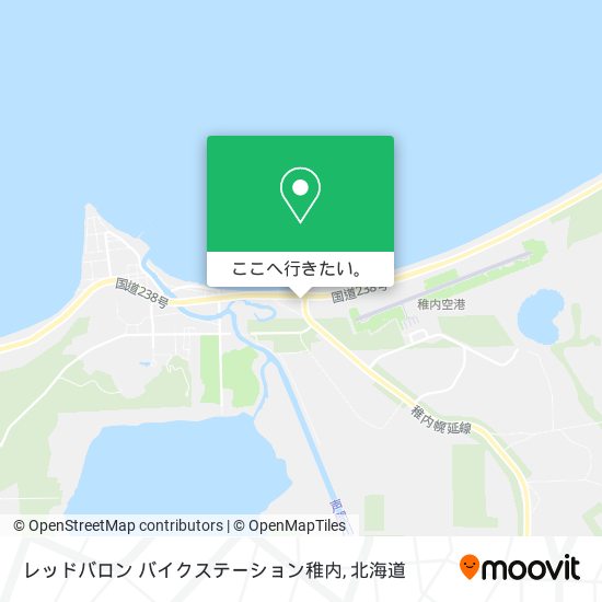 レッドバロン バイクステーション稚内地図