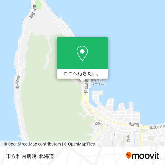 市立稚内病院地図