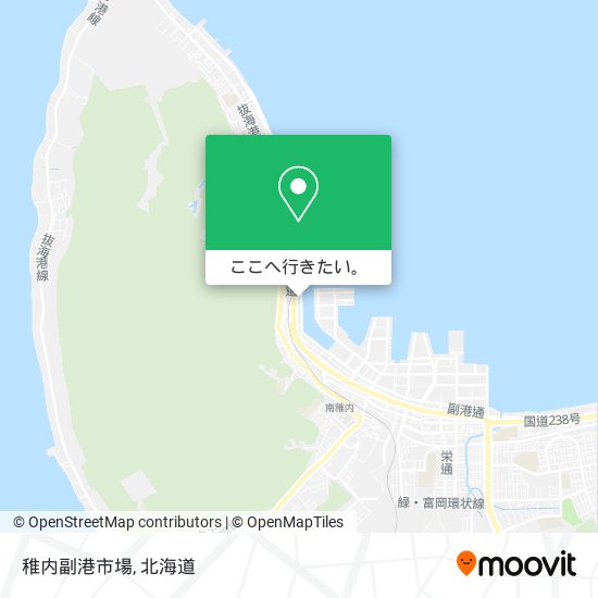 稚内副港市場地図