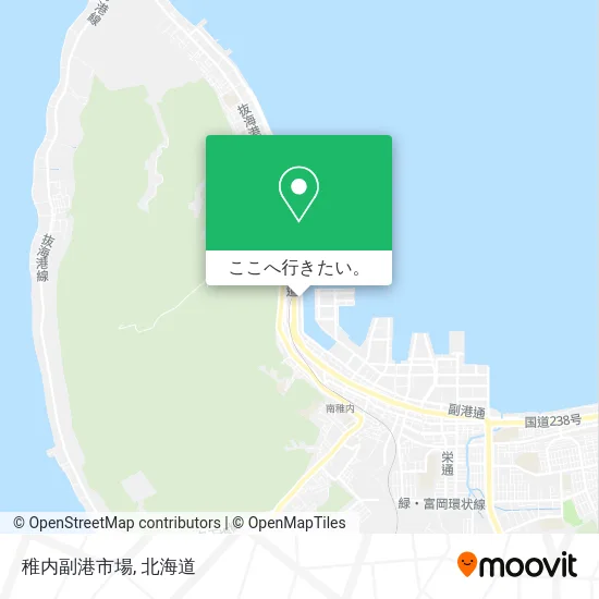 稚内副港市場地図