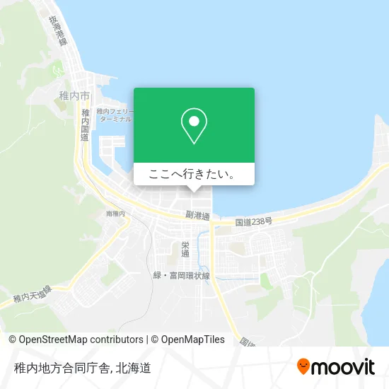 稚内地方合同庁舎地図