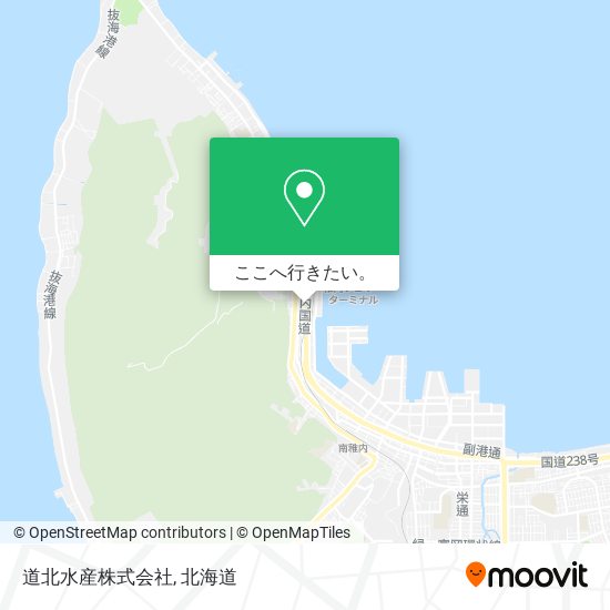 道北水産株式会社地図