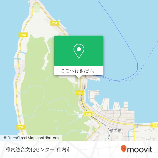 稚内総合文化センター地図