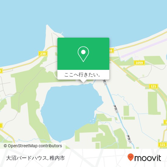 大沼バードハウス地図