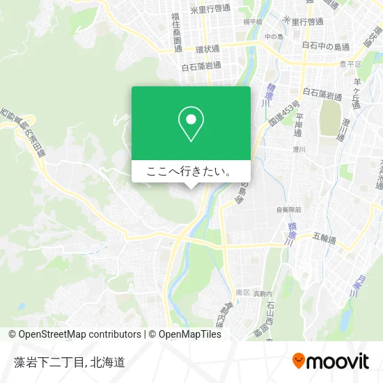 藻岩下二丁目地図