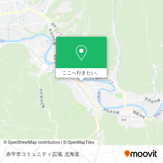 赤平市コミュニティ広場地図