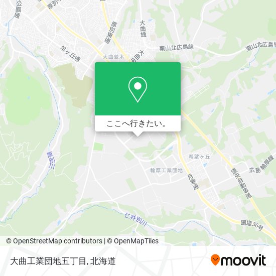 大曲工業団地五丁目地図