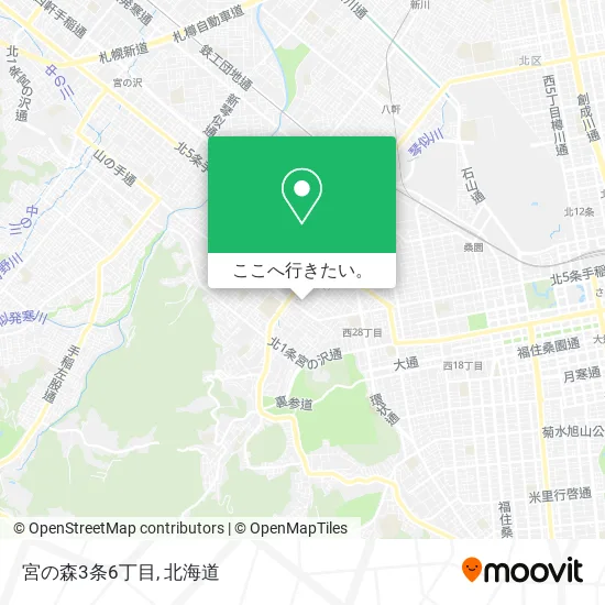 宮の森3条6丁目地図