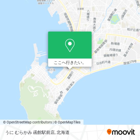 うに むらかみ 函館駅前店地図