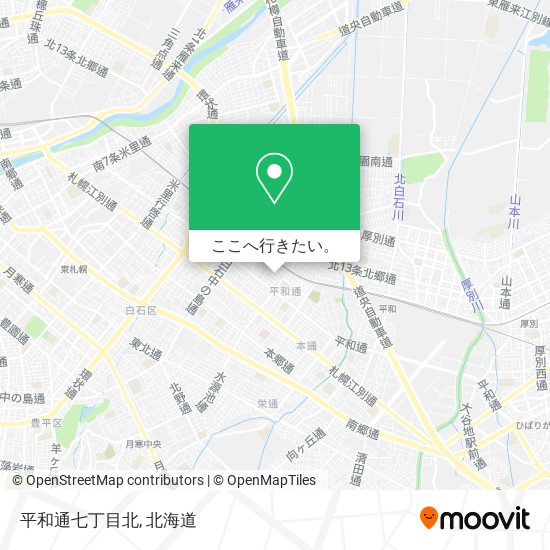 平和通七丁目北地図