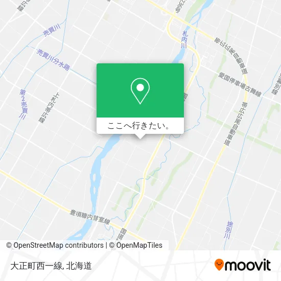 大正町西一線地図