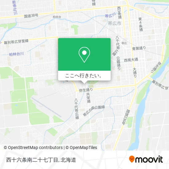 西十六条南二十七丁目地図