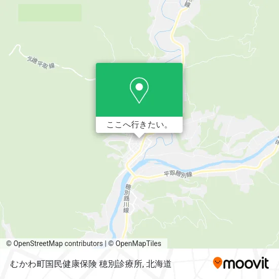 むかわ町国民健康保険 穂別診療所地図