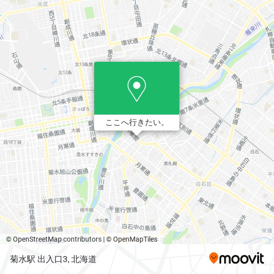 菊水駅 出入口3地図
