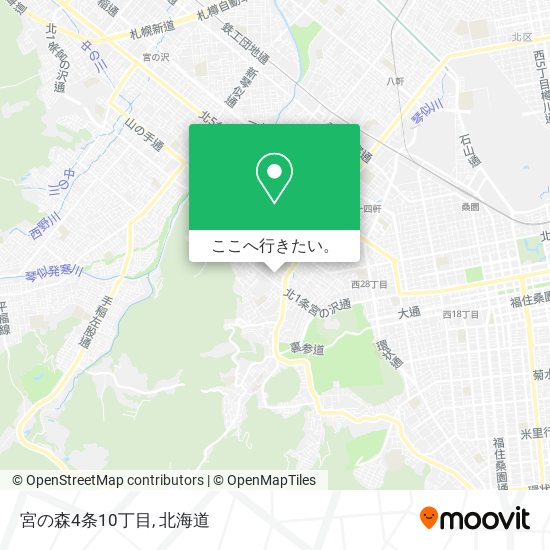 宮の森4条10丁目地図