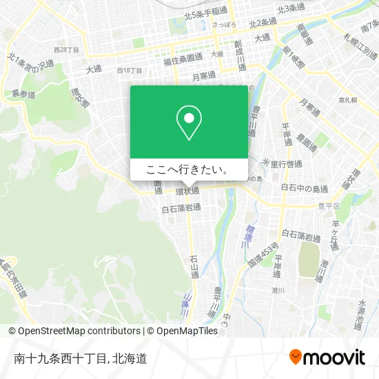 南十九条西十丁目地図