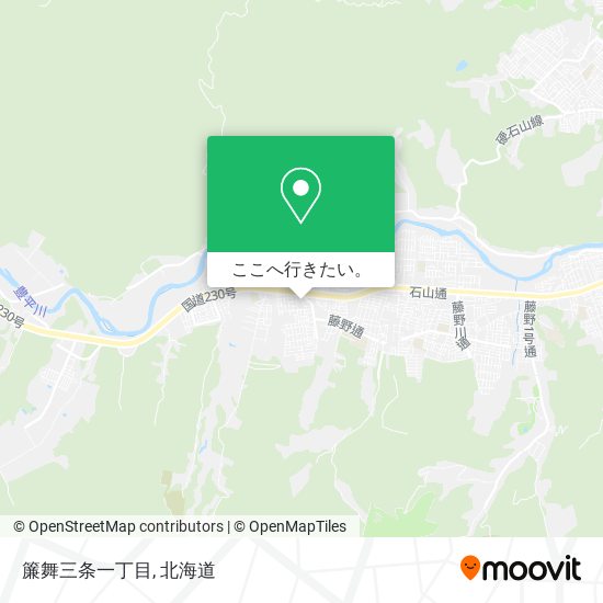 簾舞三条一丁目地図