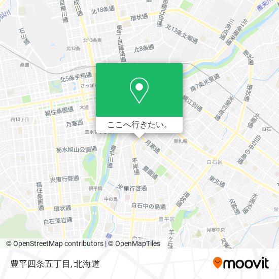 豊平四条五丁目地図