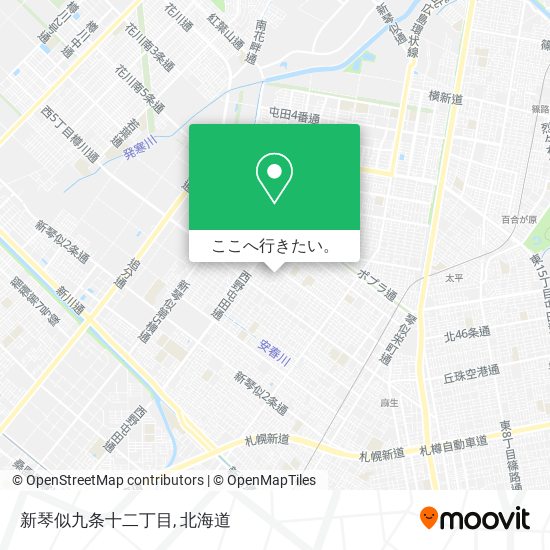 新琴似九条十二丁目地図