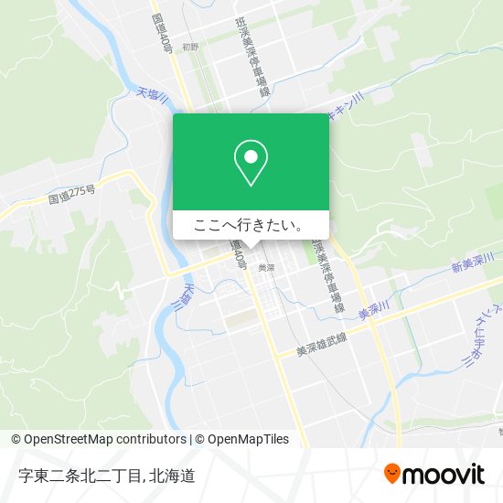 字東二条北二丁目地図