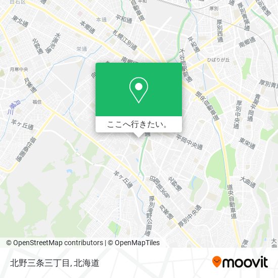 北野三条三丁目地図