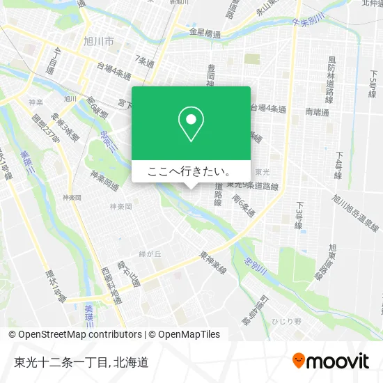東光十二条一丁目地図
