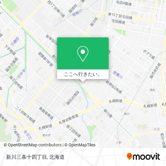 新川三条十四丁目地図