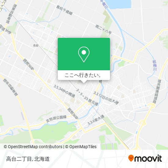 高台二丁目地図