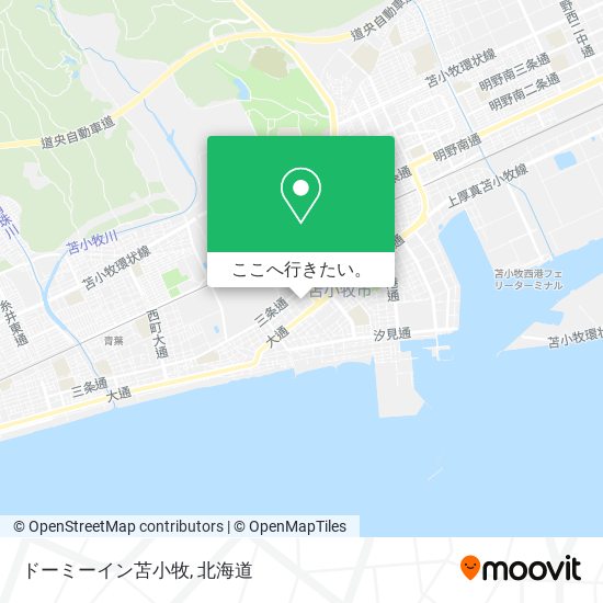 ドーミーイン苫小牧地図