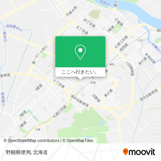 野幌郵便局地図