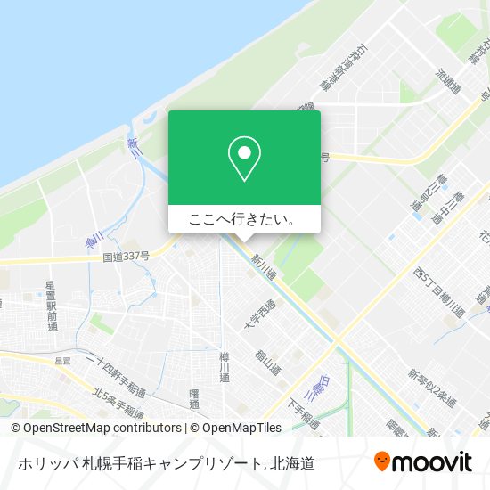 ホリッパ 札幌手稲キャンプリゾート地図